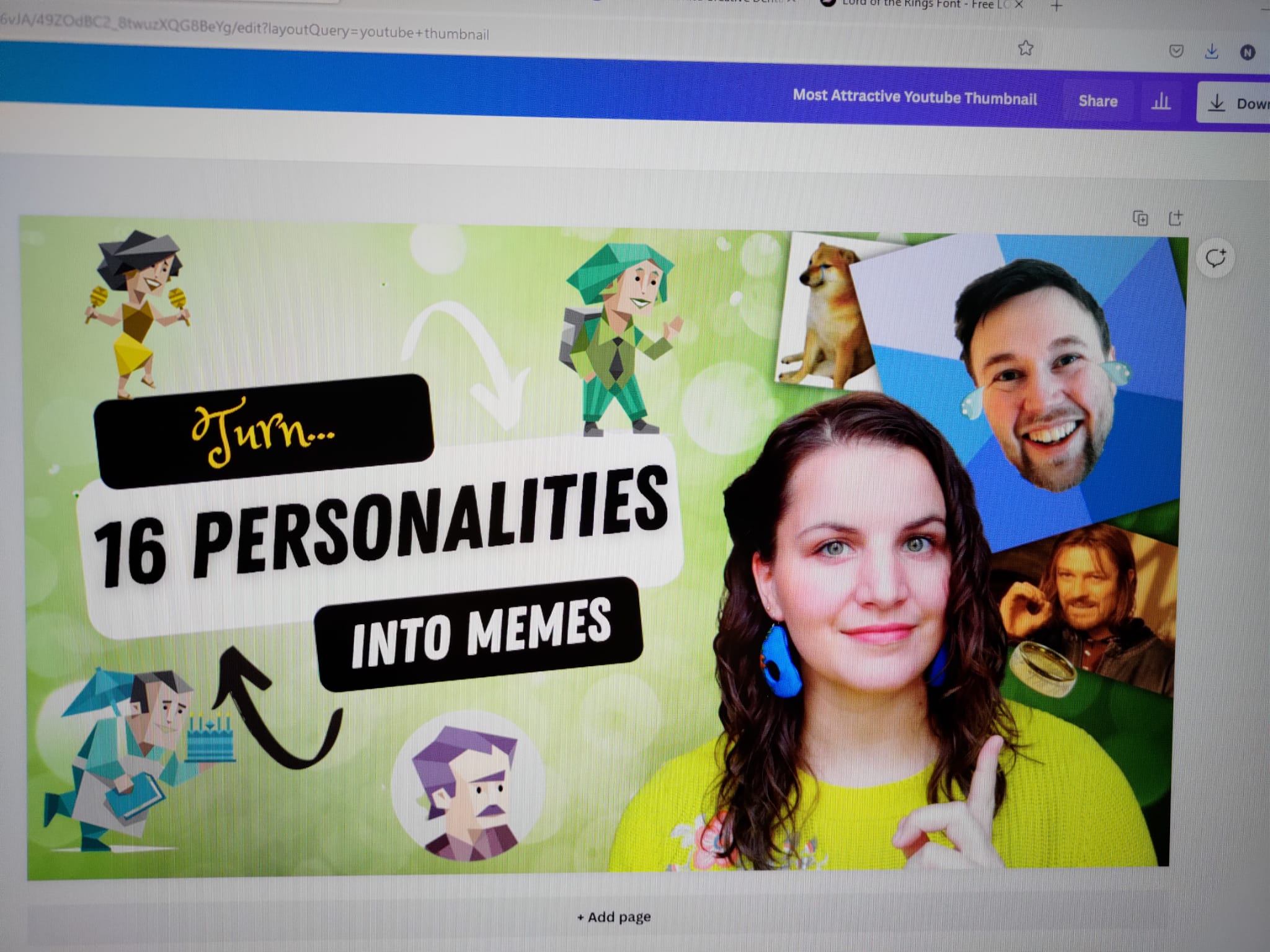 16 personalities as memes youtube video