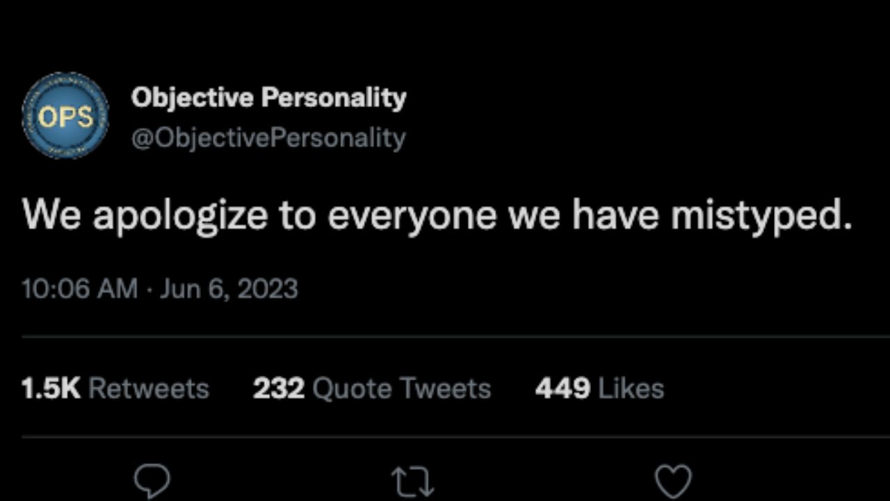 Objective Personality
